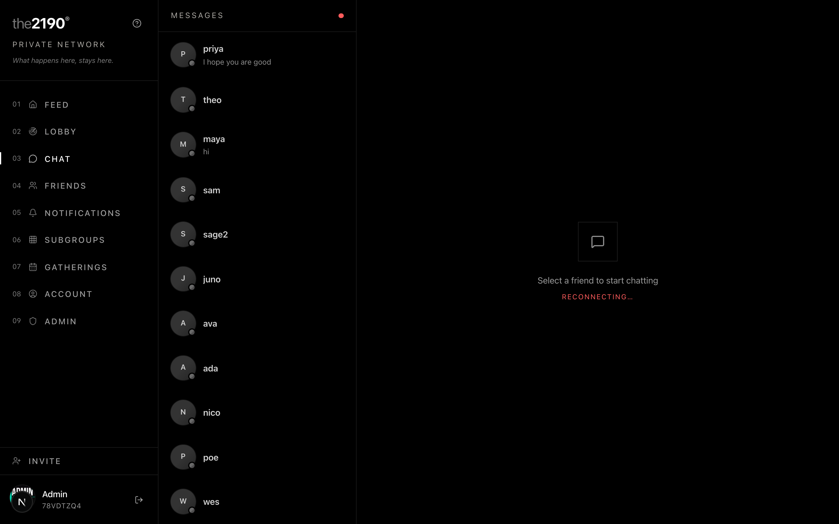 2190 — Direct messages that vanish 20 min after everyone reads them